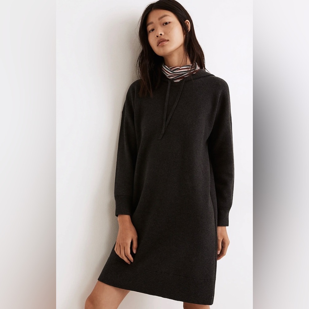 Madewell hoodie sweater dress size small NWOT